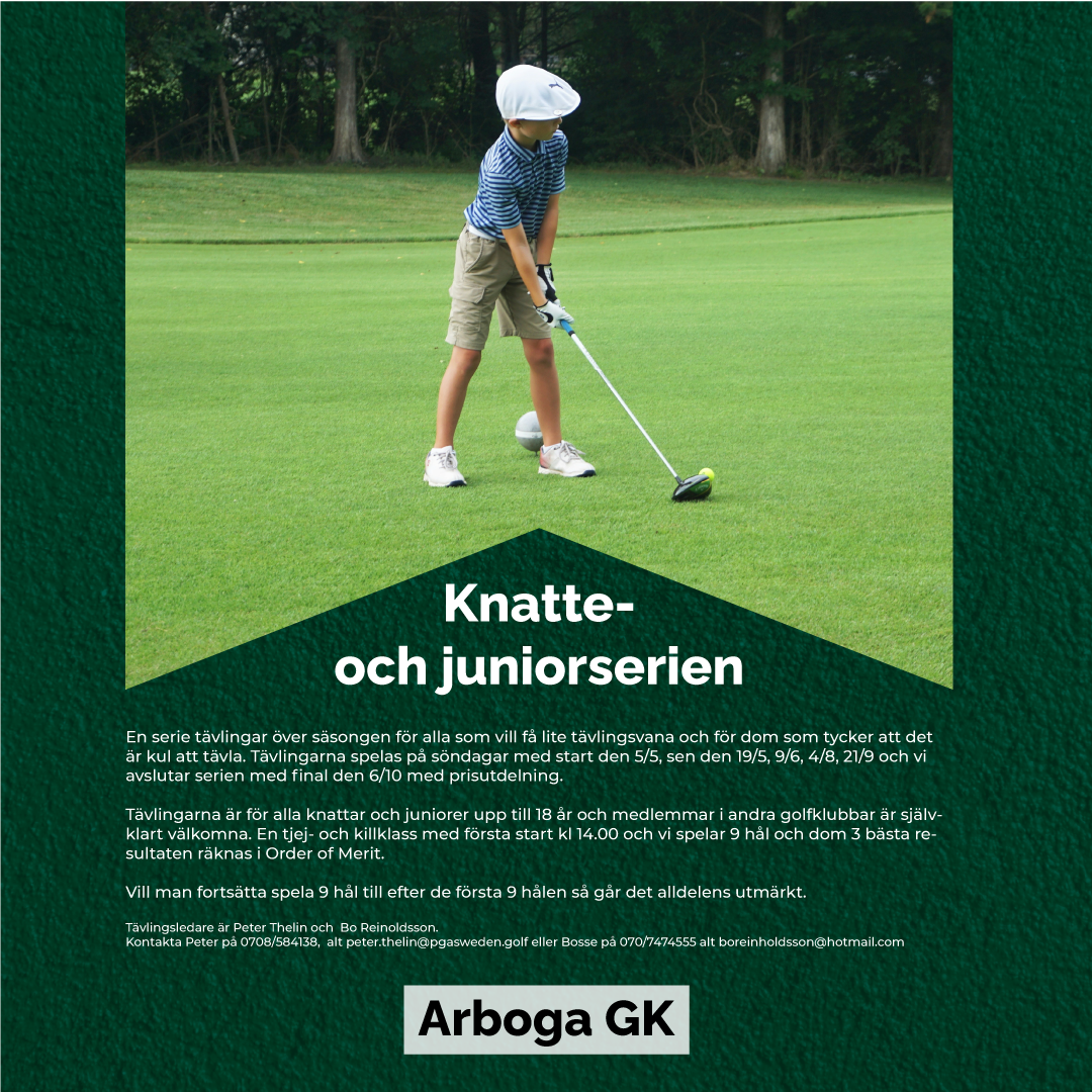 Knatte- och juniorserien Arboga GK - Peters Golf